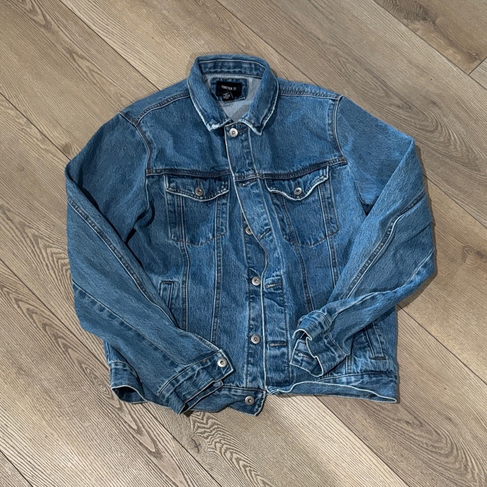 Forever 21 Classic Blue Denim Jacket